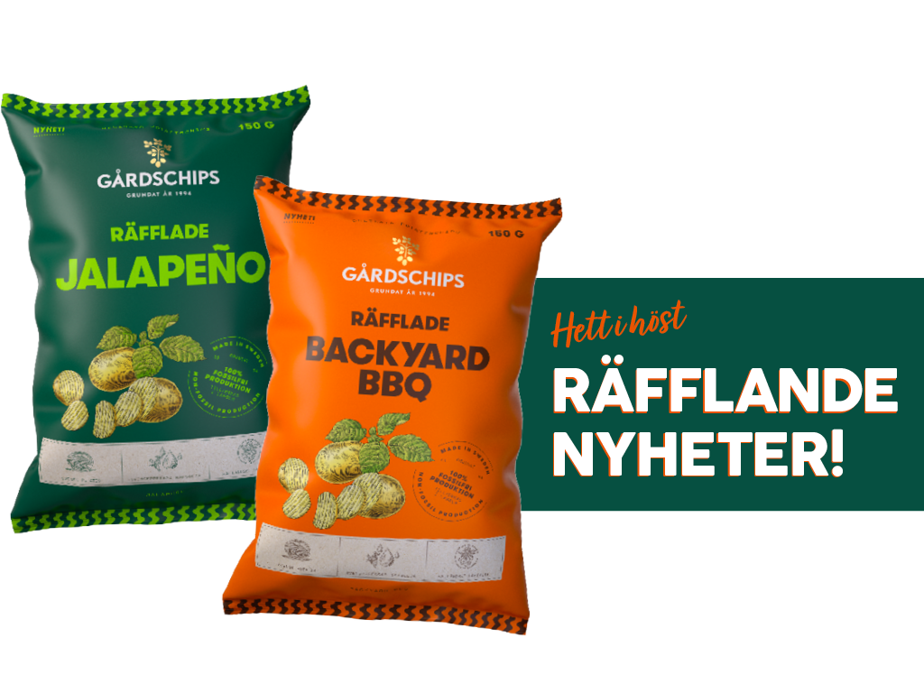 Premium Snacks Nordic AB (publ): Gårdschips lanserar räfflade chips – förlanseras hos Hemmakväll
